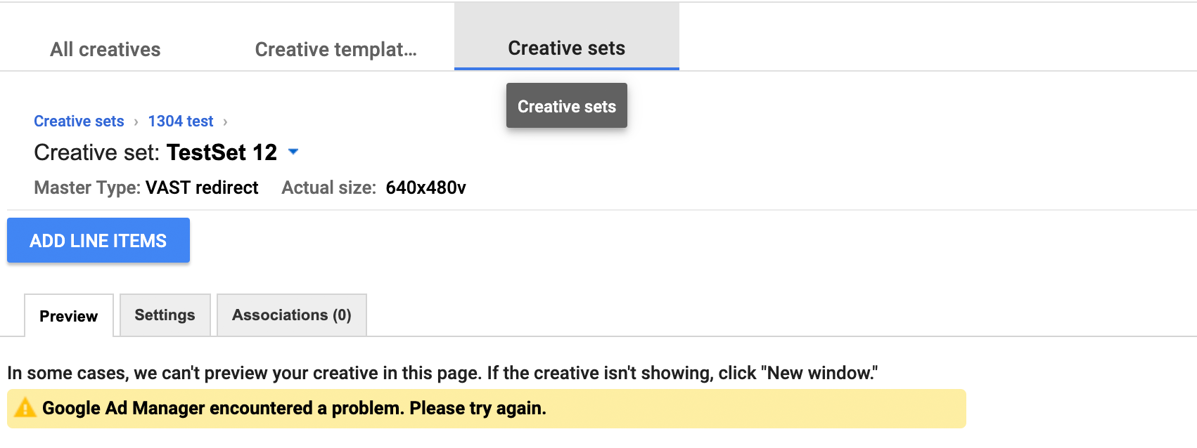 Google Ad Manager Creative Sets Redirect